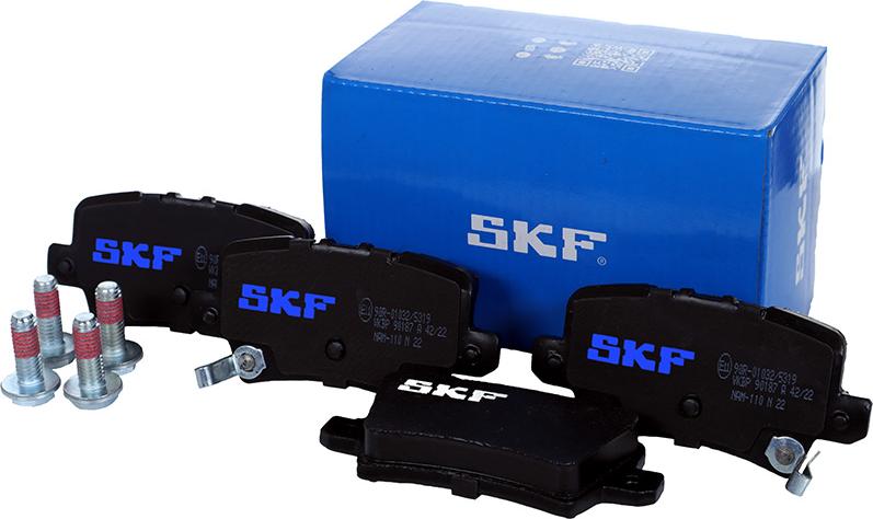 SKF VKBP 90187 A - Kit de plaquettes de frein, frein à disque cwaw.fr