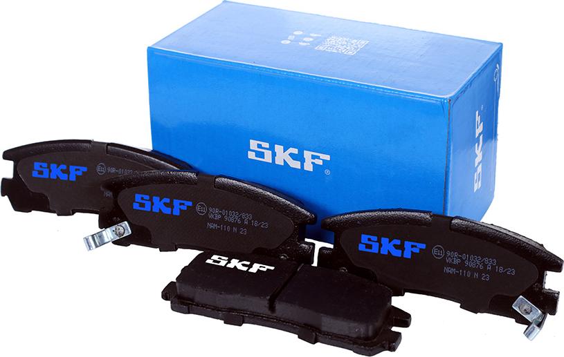 SKF VKBP 90876 A - Kit de plaquettes de frein, frein à disque cwaw.fr