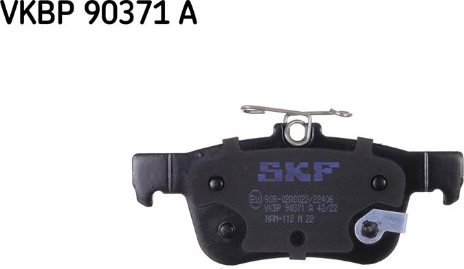 SKF VKBP 90371 A - Kit de plaquettes de frein, frein à disque cwaw.fr