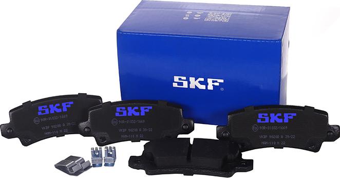 SKF VKBP 90208 A - Kit de plaquettes de frein, frein à disque cwaw.fr