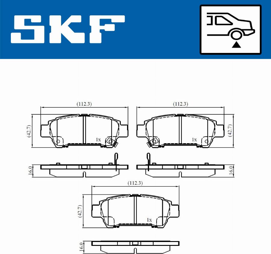 SKF VKBP 91075 A - Kit de plaquettes de frein, frein à disque cwaw.fr