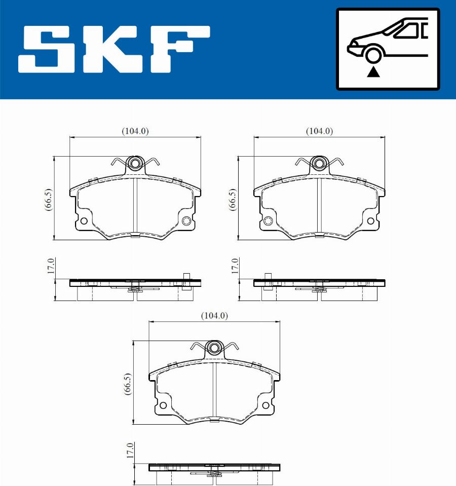 SKF VKBP 80913 A - Kit de plaquettes de frein, frein à disque cwaw.fr