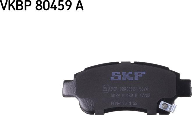 SKF VKBP 80459 A - Kit de plaquettes de frein, frein à disque cwaw.fr