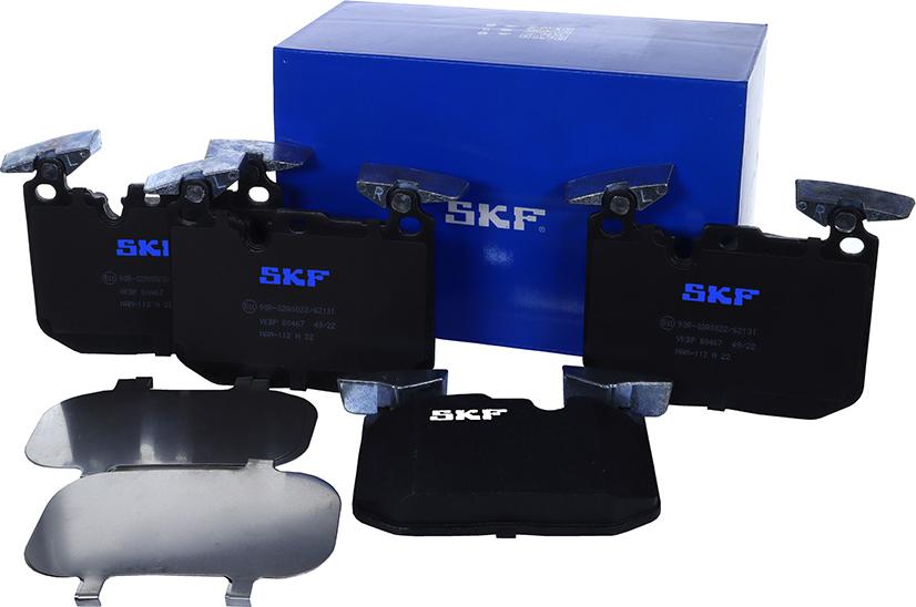 SKF VKBP 80467 - Kit de plaquettes de frein, frein à disque cwaw.fr