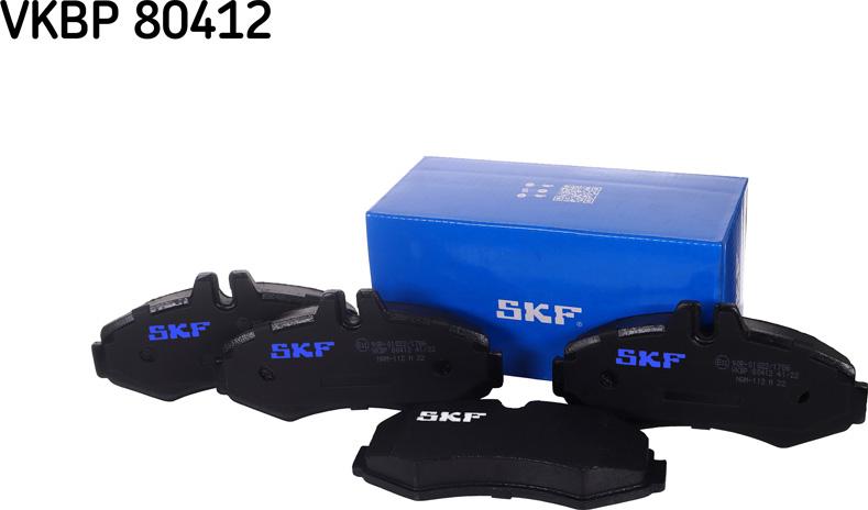 SKF VKBP 80412 - Kit de plaquettes de frein, frein à disque cwaw.fr