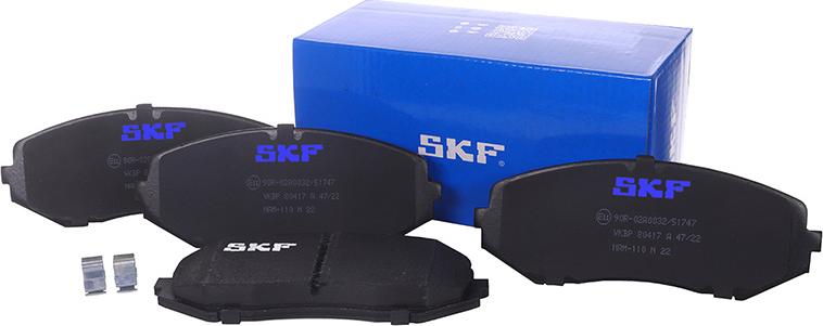 SKF VKBP 80417 A - Kit de plaquettes de frein, frein à disque cwaw.fr