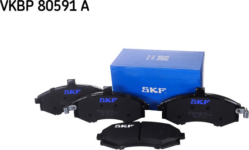 SKF VKBP 80591 A - Kit de plaquettes de frein, frein à disque cwaw.fr