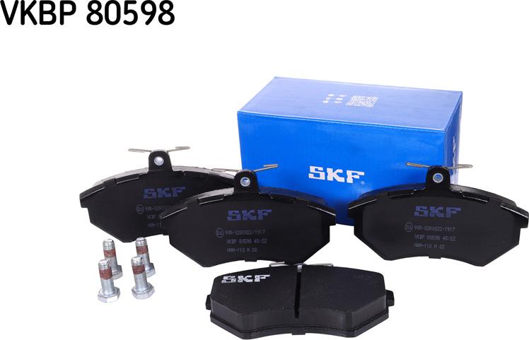 SKF VKBP 80598 - Kit de plaquettes de frein, frein à disque cwaw.fr