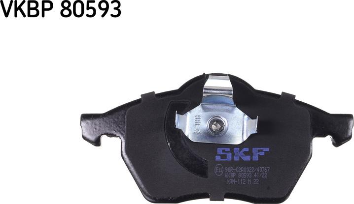 SKF VKBP 80593 - Kit de plaquettes de frein, frein à disque cwaw.fr