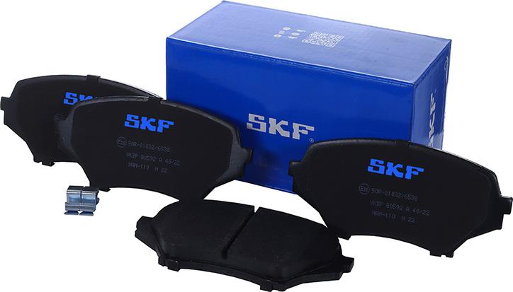 SKF VKBP 80592 A - Kit de plaquettes de frein, frein à disque cwaw.fr