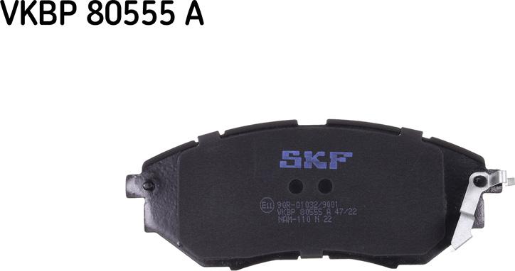 SKF VKBP 80555 A - Kit de plaquettes de frein, frein à disque cwaw.fr