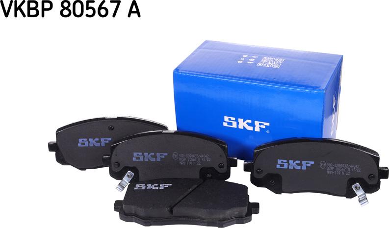 SKF VKBP 80567 A - Kit de plaquettes de frein, frein à disque cwaw.fr