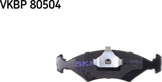 SKF VKBP 80504 - Kit de plaquettes de frein, frein à disque cwaw.fr