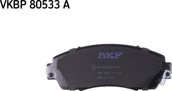 SKF VKBP 80533 A - Kit de plaquettes de frein, frein à disque cwaw.fr