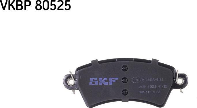 SKF VKBP 80525 - Kit de plaquettes de frein, frein à disque cwaw.fr