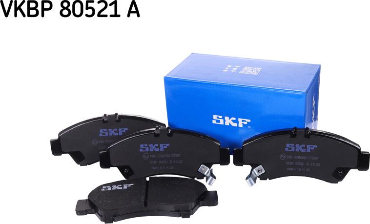 SKF VKBP 80521 A - Kit de plaquettes de frein, frein à disque cwaw.fr