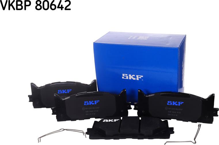 SKF VKBP 80642 - Kit de plaquettes de frein, frein à disque cwaw.fr