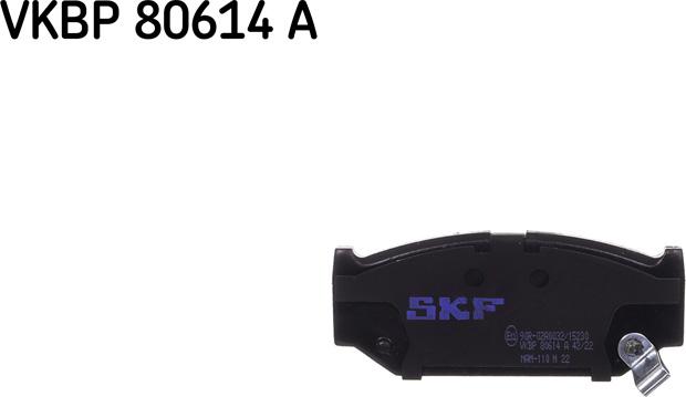 SKF VKBP 80614 A - Kit de plaquettes de frein, frein à disque cwaw.fr