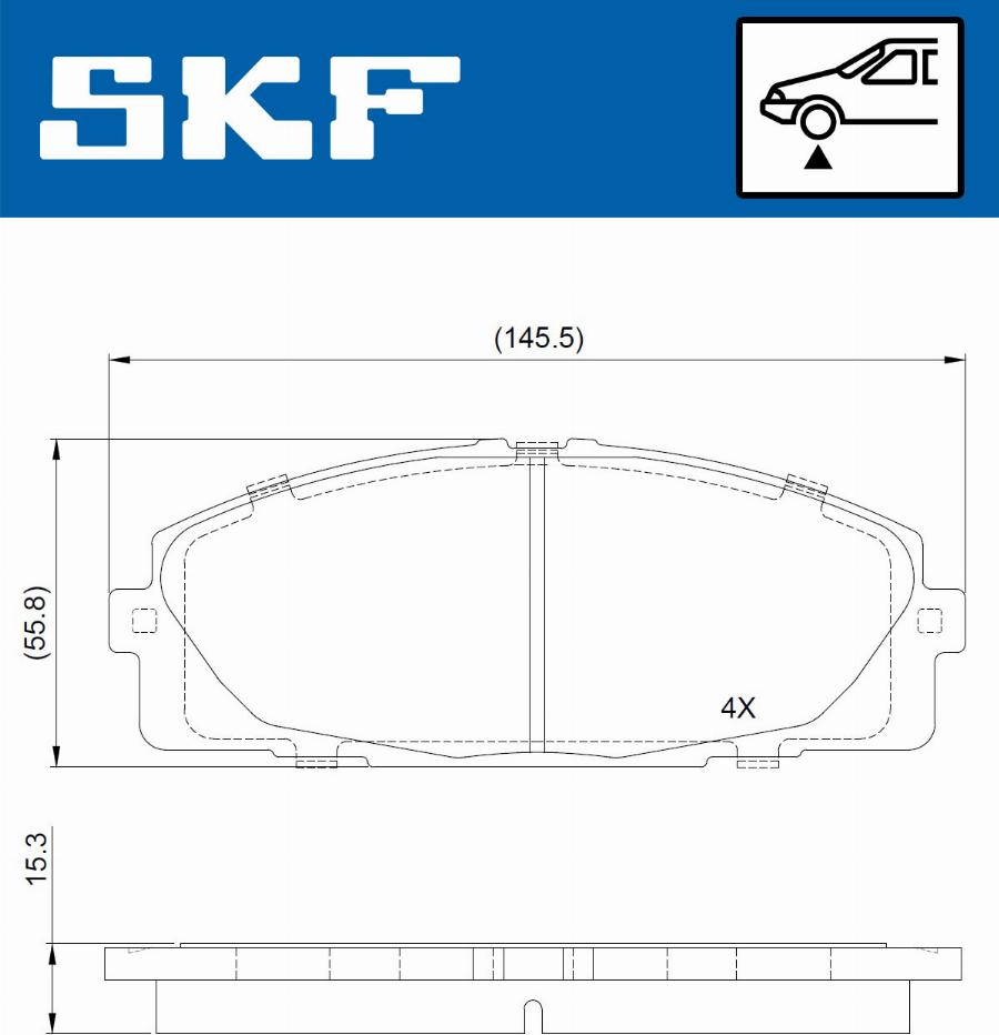 SKF VKBP 80688 - Kit de plaquettes de frein, frein à disque cwaw.fr