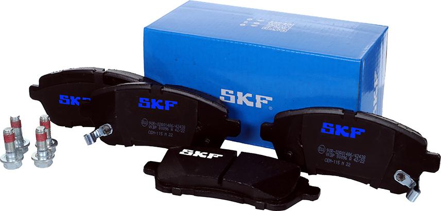 SKF VKBP 80096 A - Kit de plaquettes de frein, frein à disque cwaw.fr