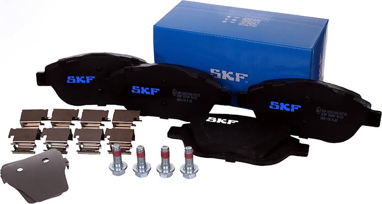 SKF VKBP 80098 - Kit de plaquettes de frein, frein à disque cwaw.fr