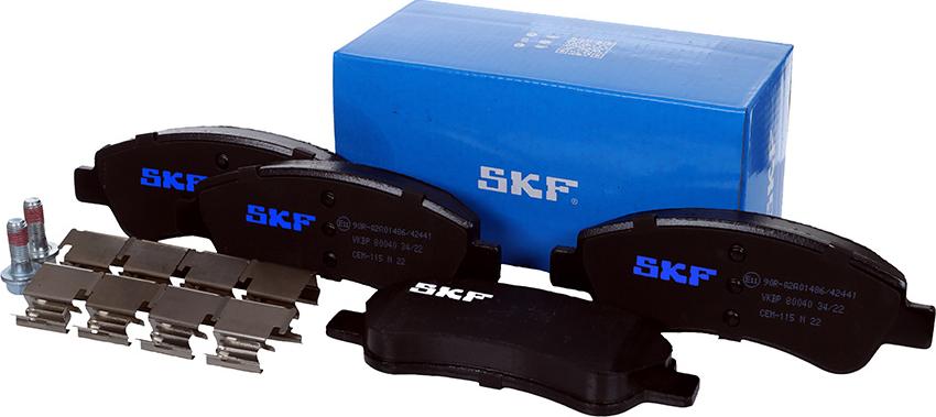 SKF VKBP 80040 - Kit de plaquettes de frein, frein à disque cwaw.fr