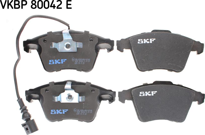 SKF VKBP 80042 E - Kit de plaquettes de frein, frein à disque cwaw.fr