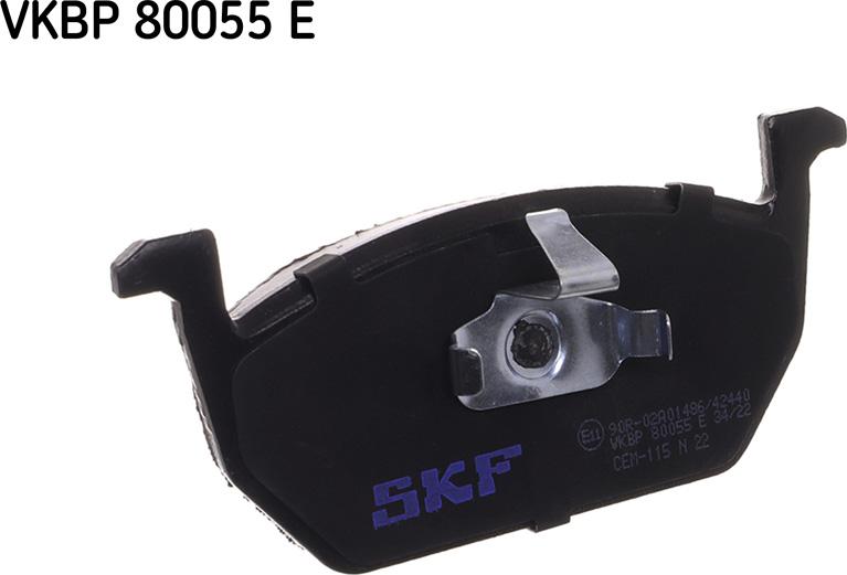 SKF VKBP 80055 E - Kit de plaquettes de frein, frein à disque cwaw.fr