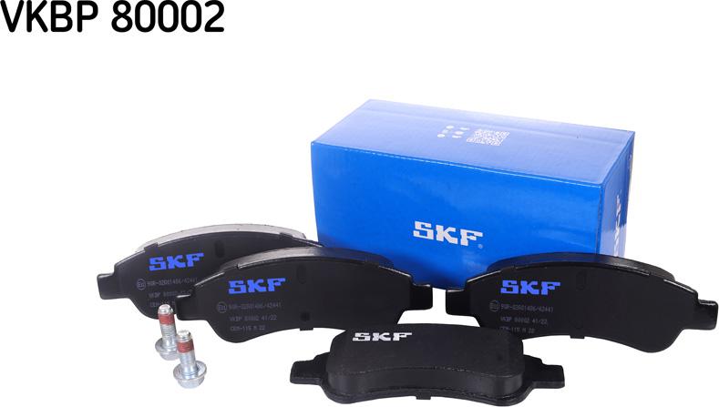 SKF VKBP 80002 - Kit de plaquettes de frein, frein à disque cwaw.fr