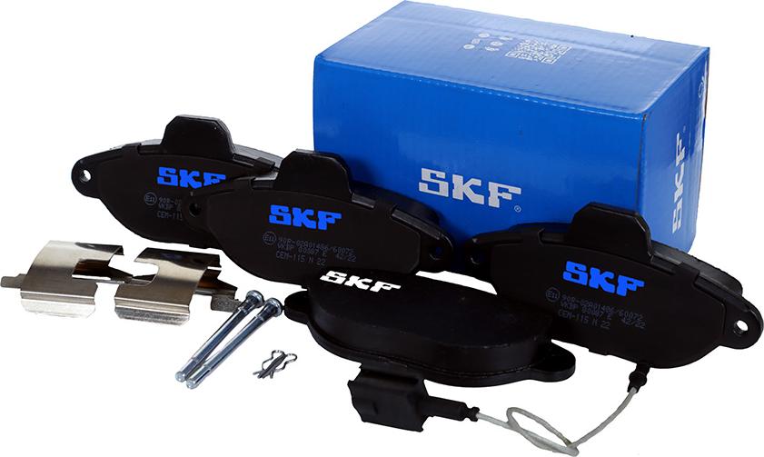 SKF VKBP 80087 E - Kit de plaquettes de frein, frein à disque cwaw.fr