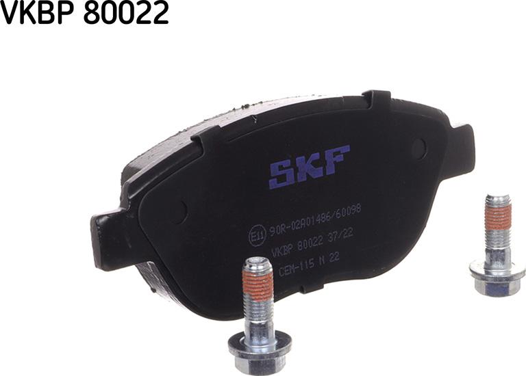 SKF VKBP 80022 - Kit de plaquettes de frein, frein à disque cwaw.fr