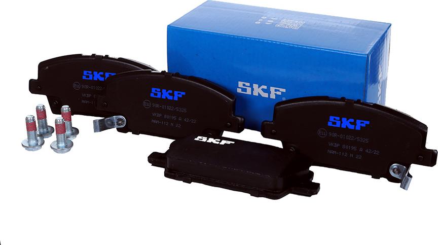 SKF VKBP 80195 A - Kit de plaquettes de frein, frein à disque cwaw.fr