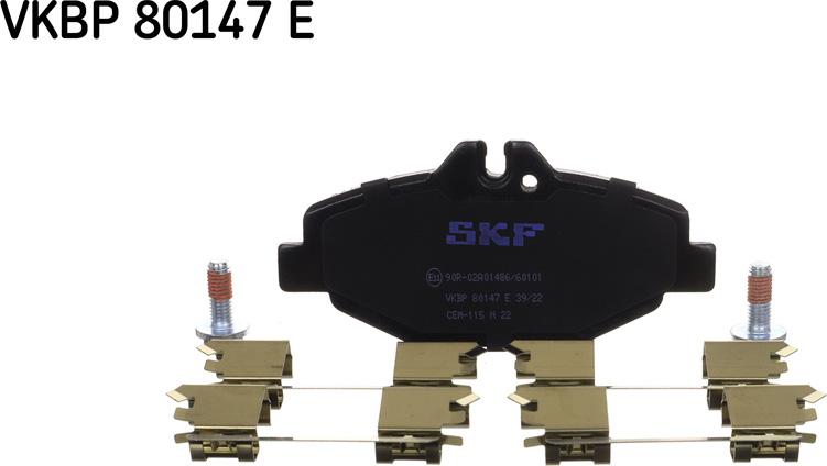 SKF VKBP 80147 E - Kit de plaquettes de frein, frein à disque cwaw.fr