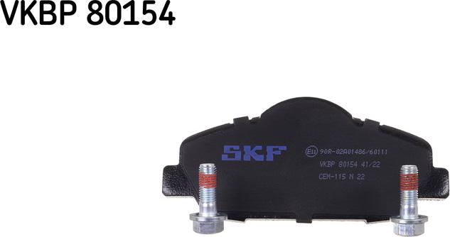 SKF VKBP 80154 - Kit de plaquettes de frein, frein à disque cwaw.fr