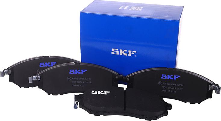 SKF VKBP 80166 A - Kit de plaquettes de frein, frein à disque cwaw.fr