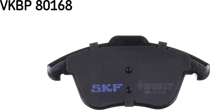 SKF VKBP 80168 - Kit de plaquettes de frein, frein à disque cwaw.fr