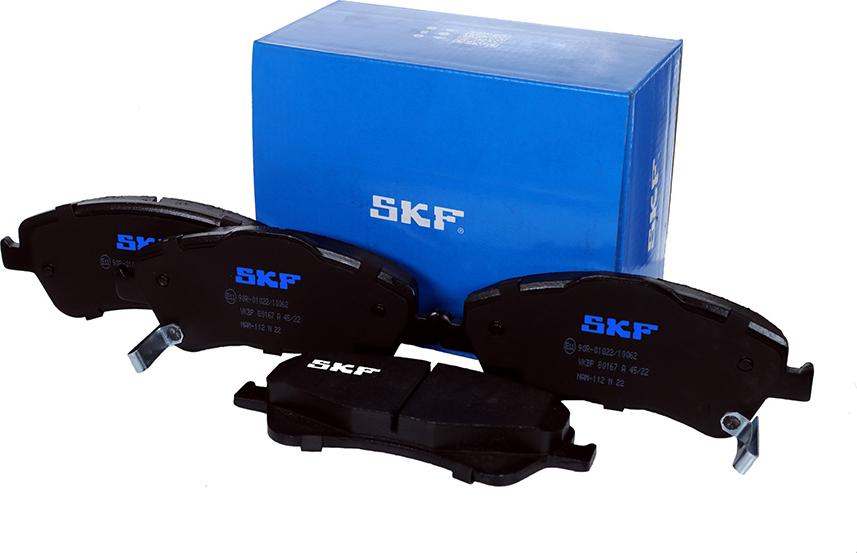 SKF VKBP 80167 A - Kit de plaquettes de frein, frein à disque cwaw.fr