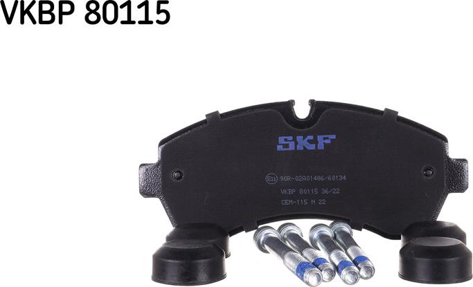 SKF VKBP 80115 - Kit de plaquettes de frein, frein à disque cwaw.fr