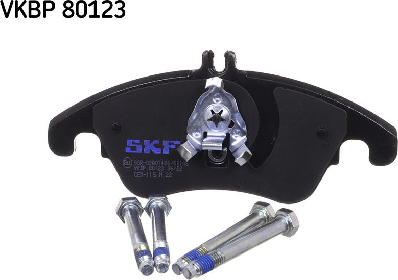 SKF VKBP 80123 - Kit de plaquettes de frein, frein à disque cwaw.fr