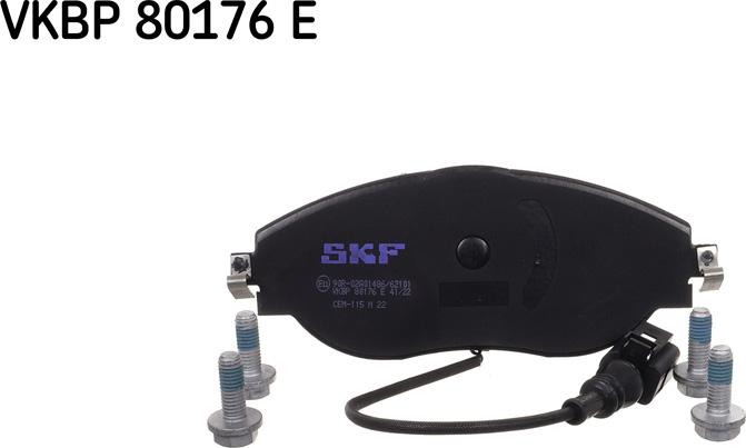 SKF VKBP 80176 E - Kit de plaquettes de frein, frein à disque cwaw.fr