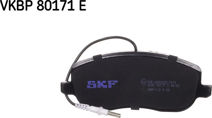 SKF VKBP 80171 E - Kit de plaquettes de frein, frein à disque cwaw.fr