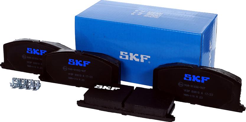 SKF VKBP 80818 A - Kit de plaquettes de frein, frein à disque cwaw.fr