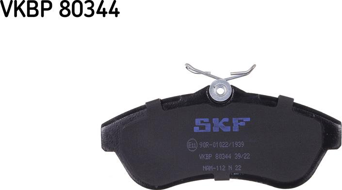 SKF VKBP 80344 - Kit de plaquettes de frein, frein à disque cwaw.fr