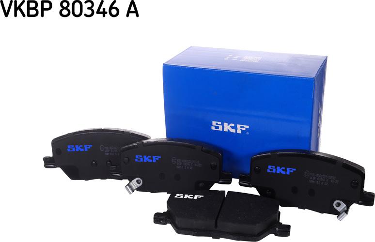 SKF VKBP 80346 A - Kit de plaquettes de frein, frein à disque cwaw.fr