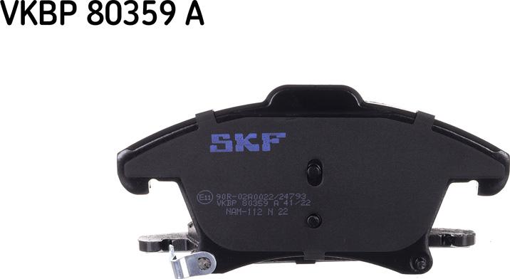 SKF VKBP 80359 A - Kit de plaquettes de frein, frein à disque cwaw.fr