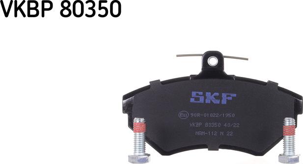 SKF VKBP 80350 - Kit de plaquettes de frein, frein à disque cwaw.fr