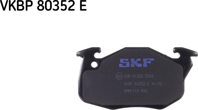 SKF VKBP 80352 E - Kit de plaquettes de frein, frein à disque cwaw.fr