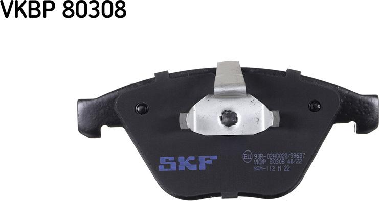 SKF VKBP 80308 - Kit de plaquettes de frein, frein à disque cwaw.fr