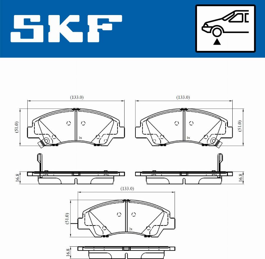 SKF VKBP 80386 A - Kit de plaquettes de frein, frein à disque cwaw.fr