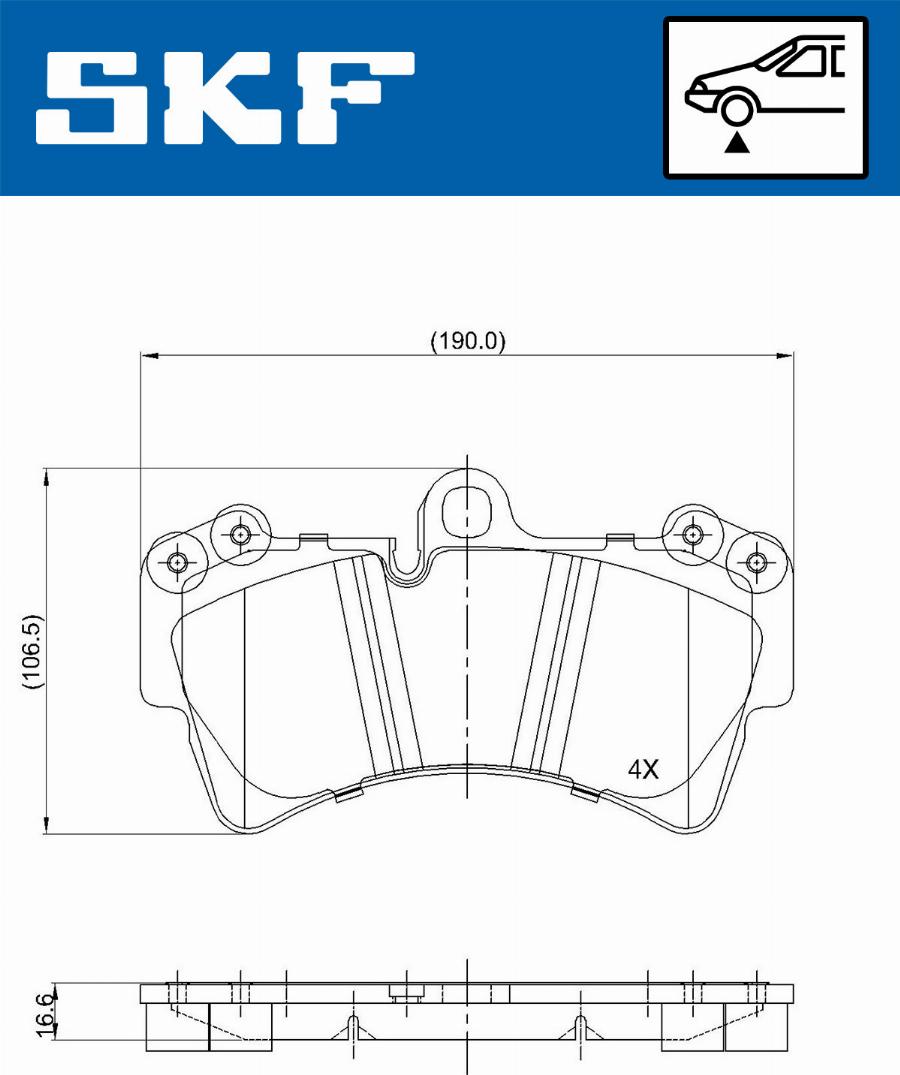 SKF VKBP 80370 - Kit de plaquettes de frein, frein à disque cwaw.fr